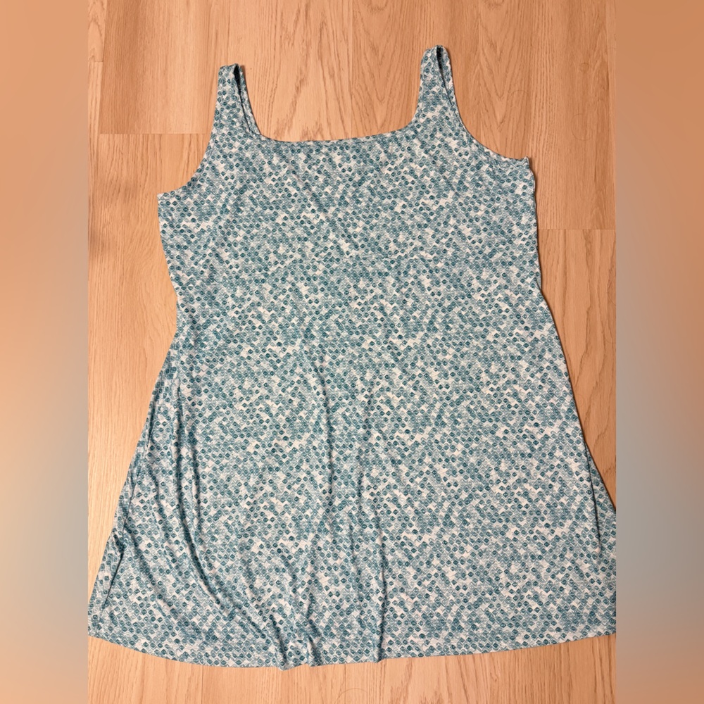 LIKE NEW COLUMBIA OMNI-FREEZE ADVANCED COOLING UPF50 PFG FREEZER III DRESS teal